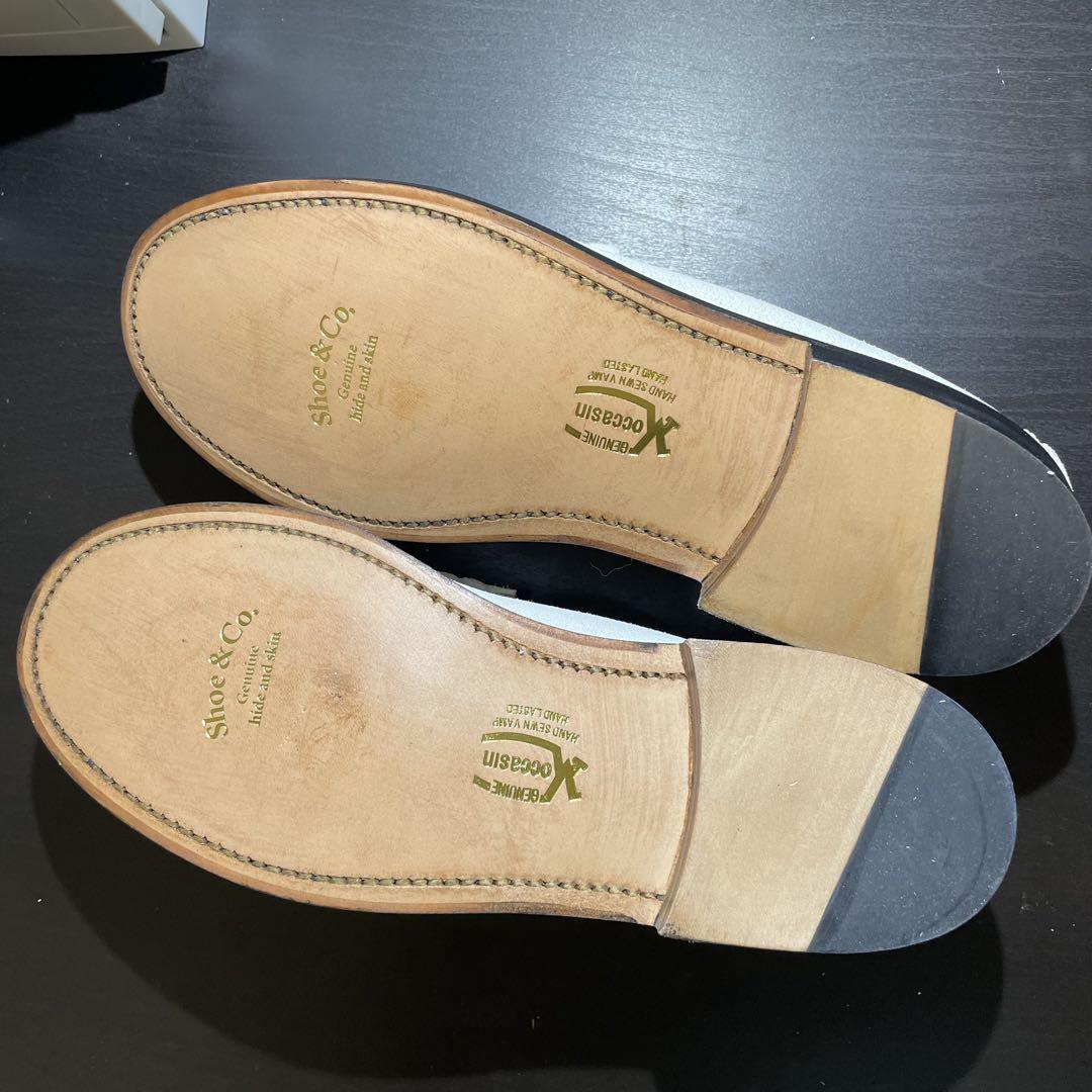 リーガル REGAL shoe&co. コインローファー 白23スエード950S