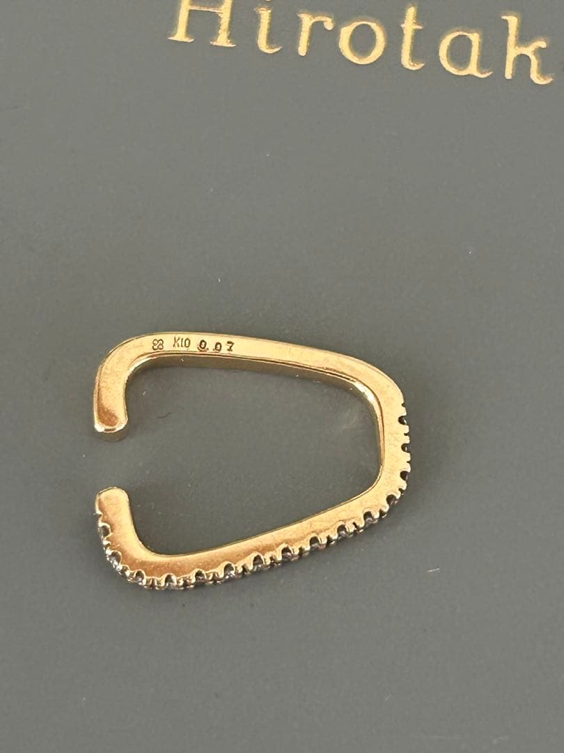 ヒロタカ ダイヤモンド スクエアイヤーカフ ヒロタカ ダイヤモンド スクエアイヤーカフ