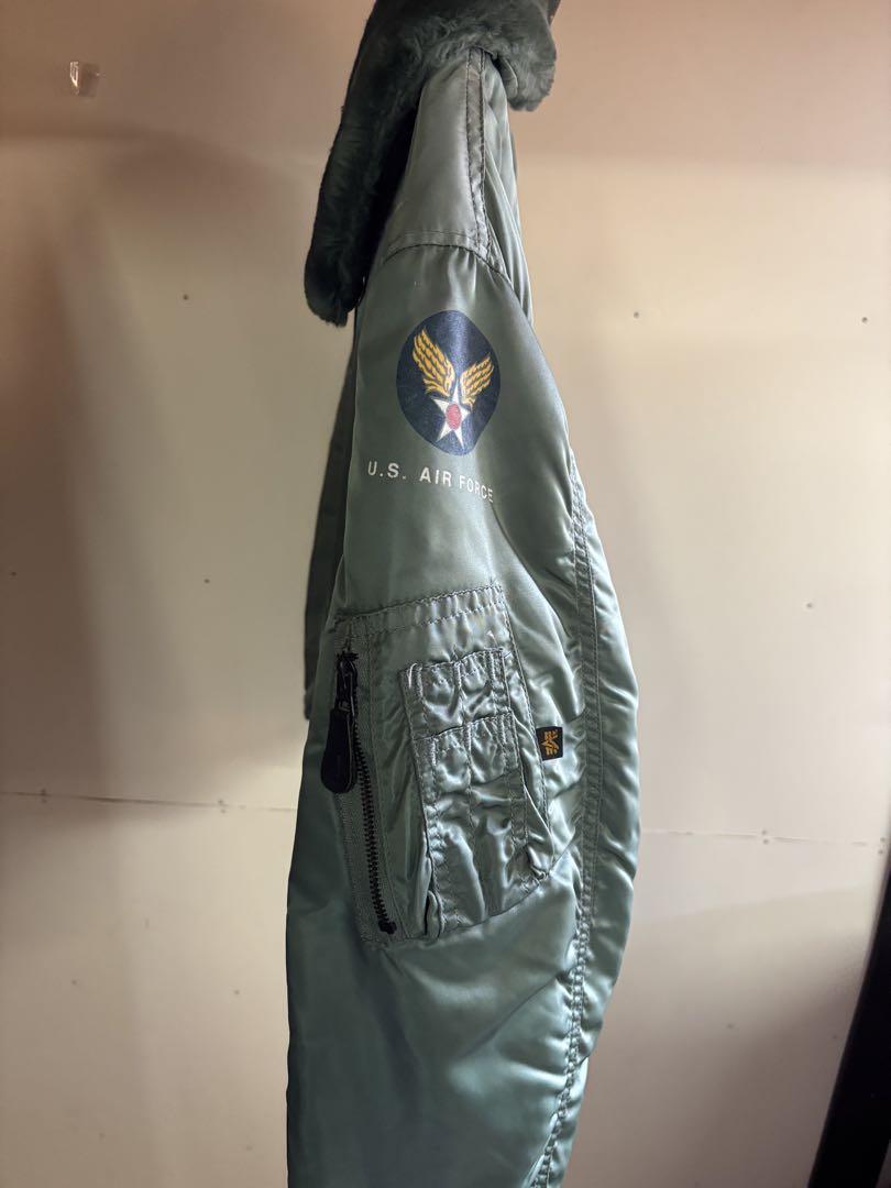 アルファ　U.S. AIR FORCE フライトジャケット グリーン