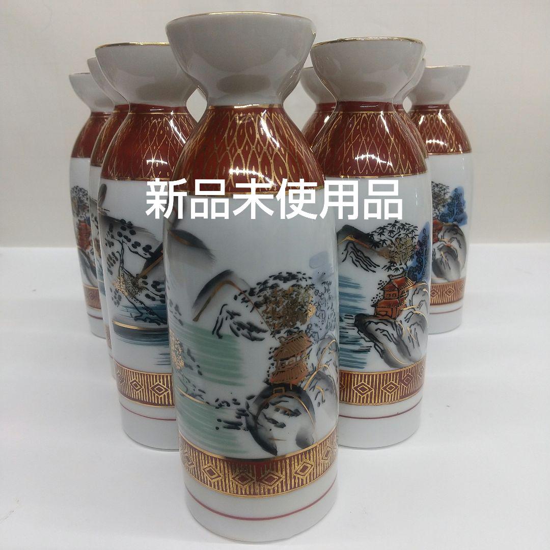 美濃焼3号徳利二度焼墨山水 10本
