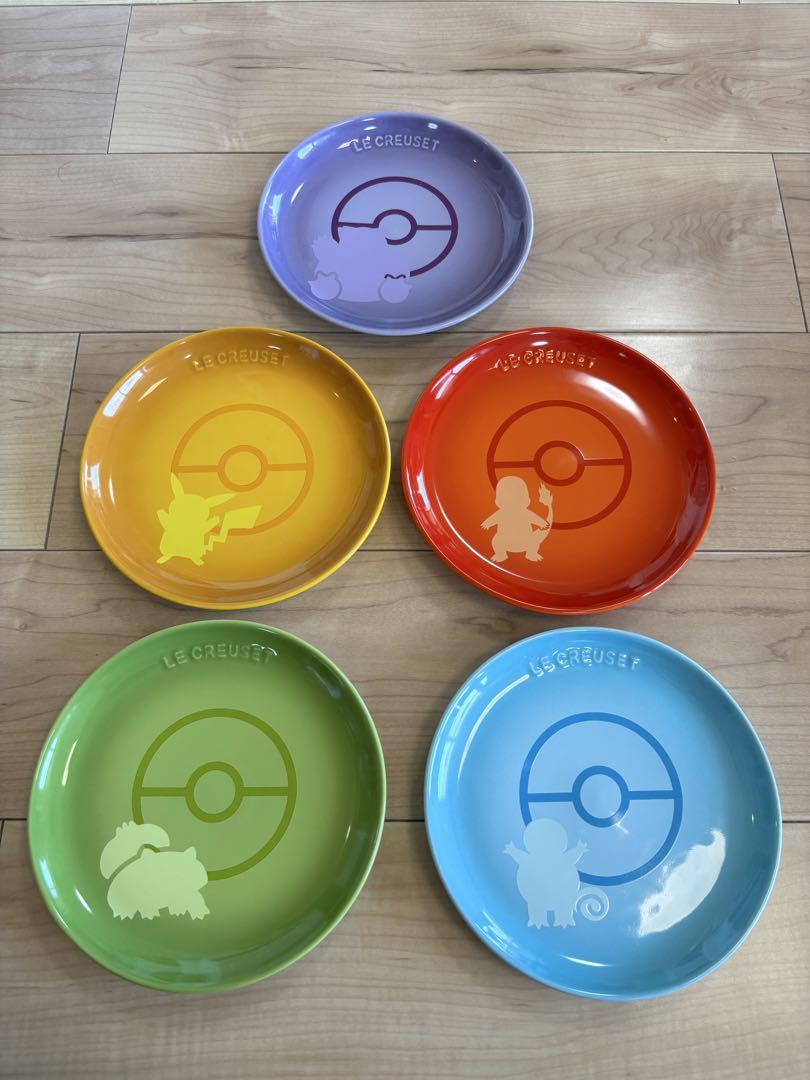 新品未使用】難あり ル・クルーゼ ポケモン プレート 17cm5枚