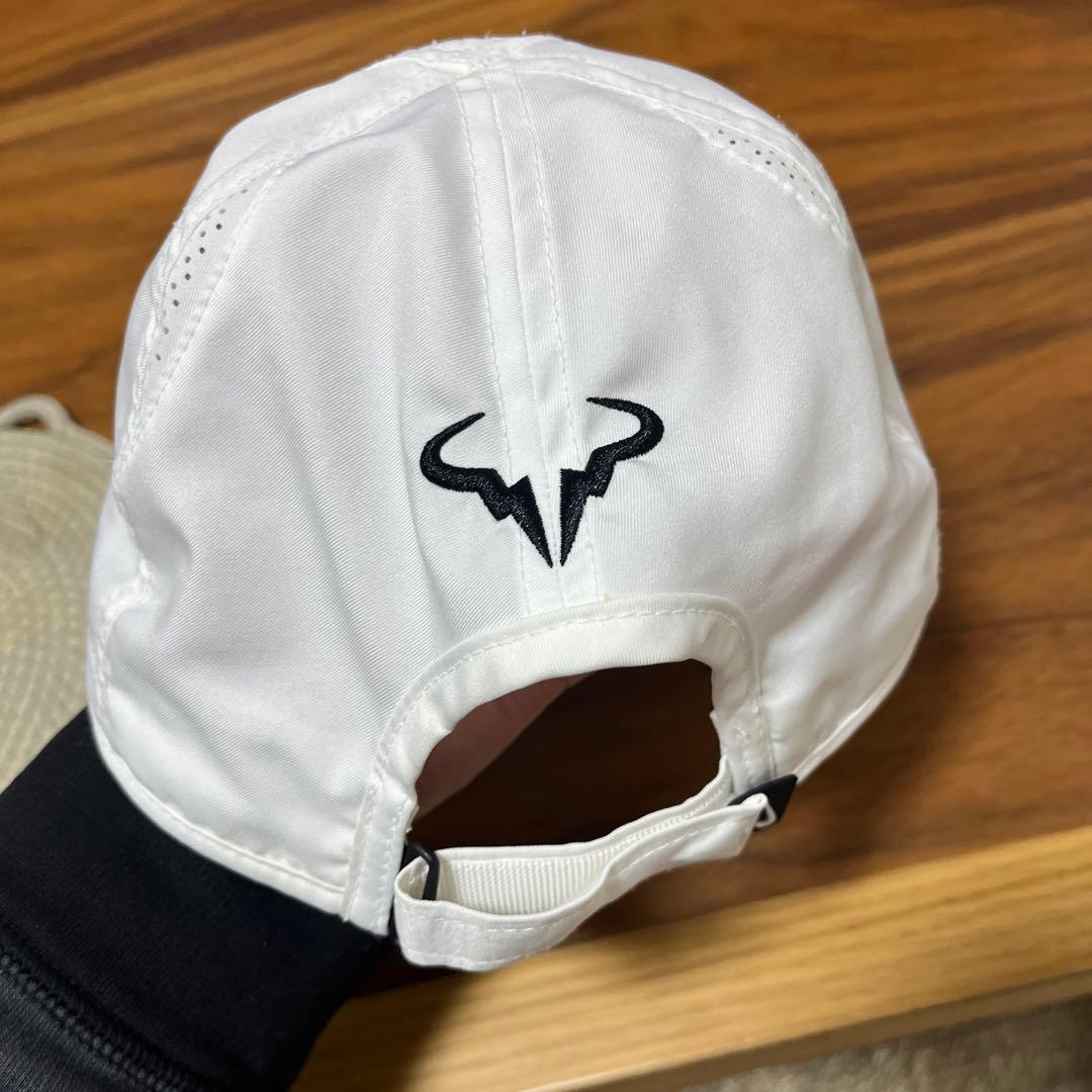 Nike ラファエル・ナダル キャップ ホワイトMサイズ - メルカリ