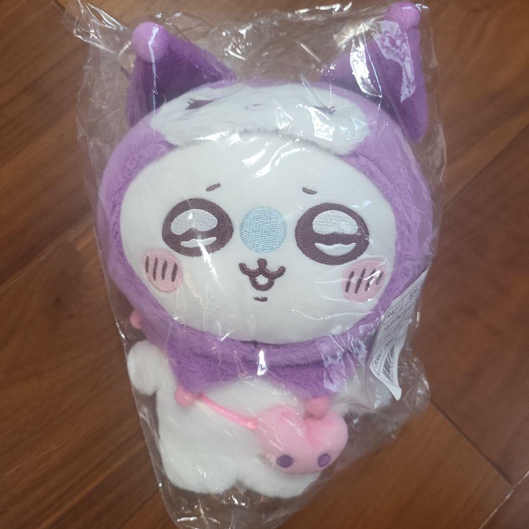 ちいかわサンリオコラボ　ぬいぐるみ モモンガ×クロミ