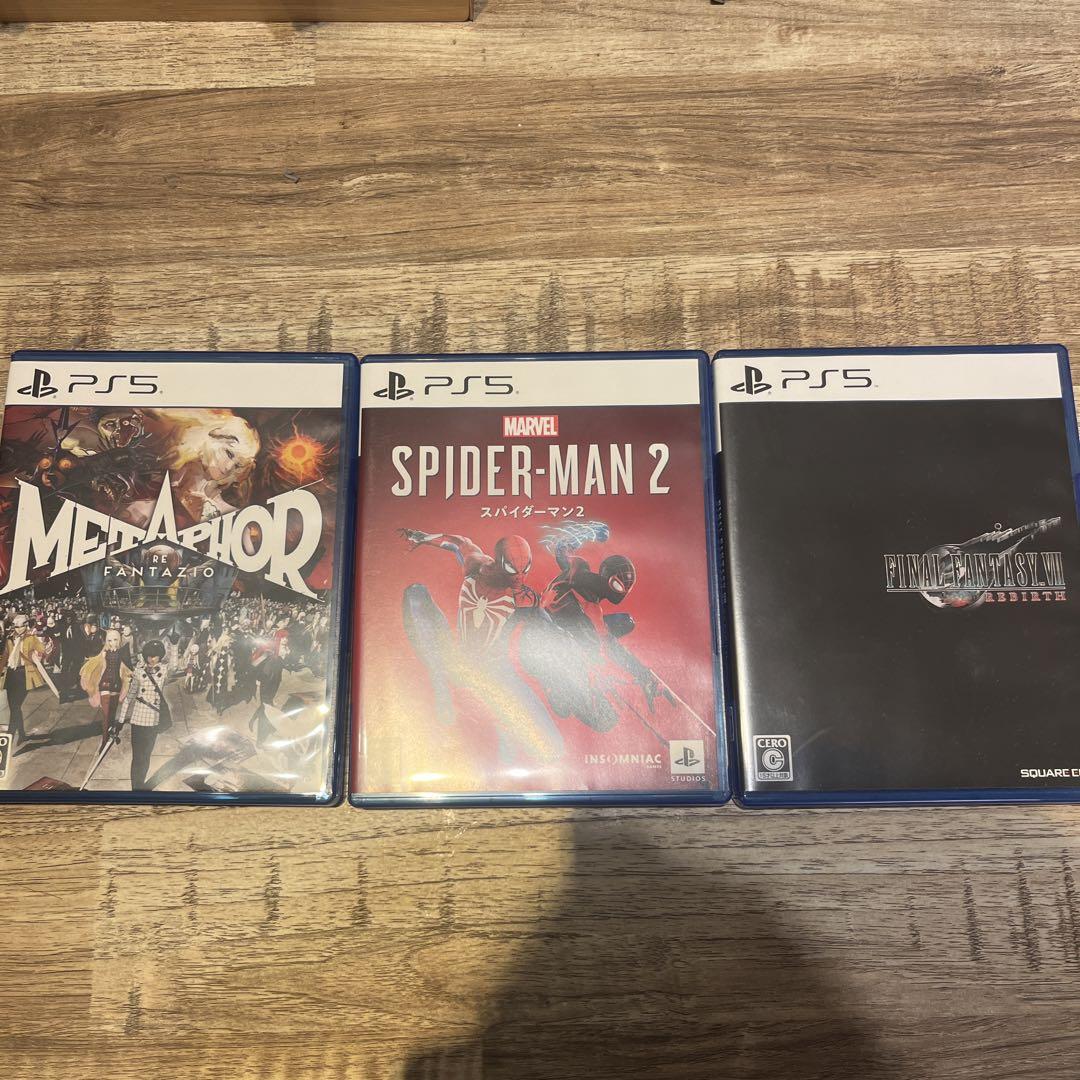 PS5 ソフト3点セット(ff7,spiderman,メタファー)プレイステーション5(PS5)