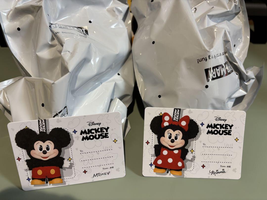 POPMART Disney ミッキー＆ミニー 2体セット キーホルダー