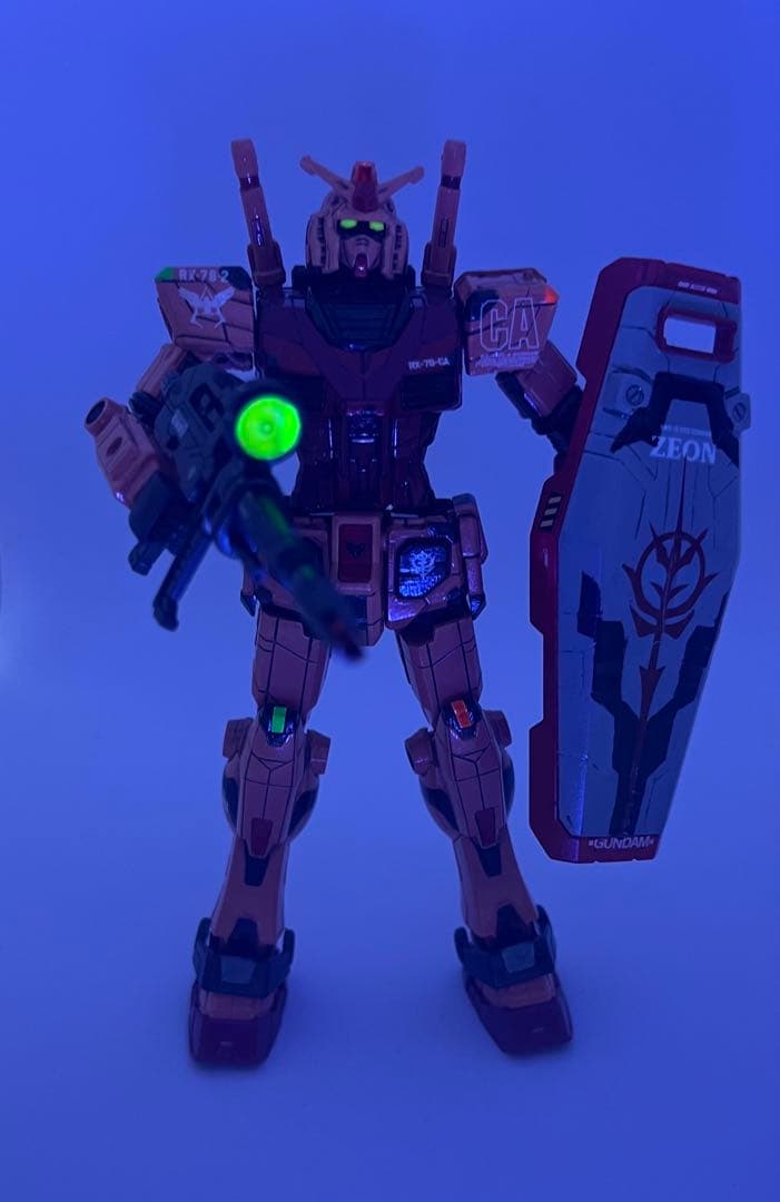 1/144 RX-78F00ガンダム　シャア専用ガンダム　キャスバル　塗装完成品