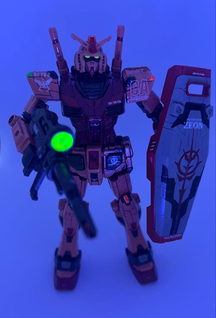 1/144 RX-78F00ガンダム　シャア専用ガンダム　キャスバル　塗装完成品