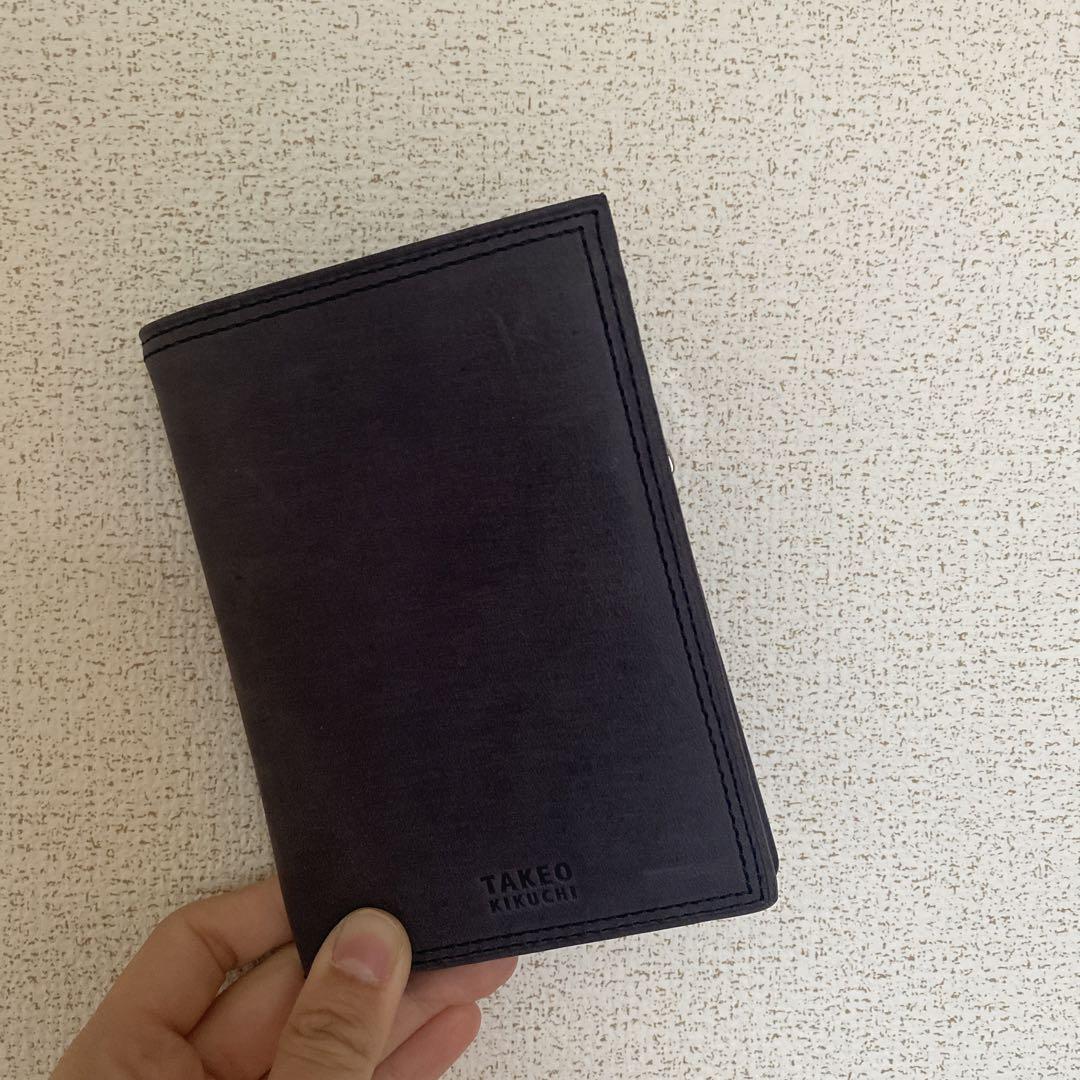 TAKEO KIKUCHI ダークブルー 財布。