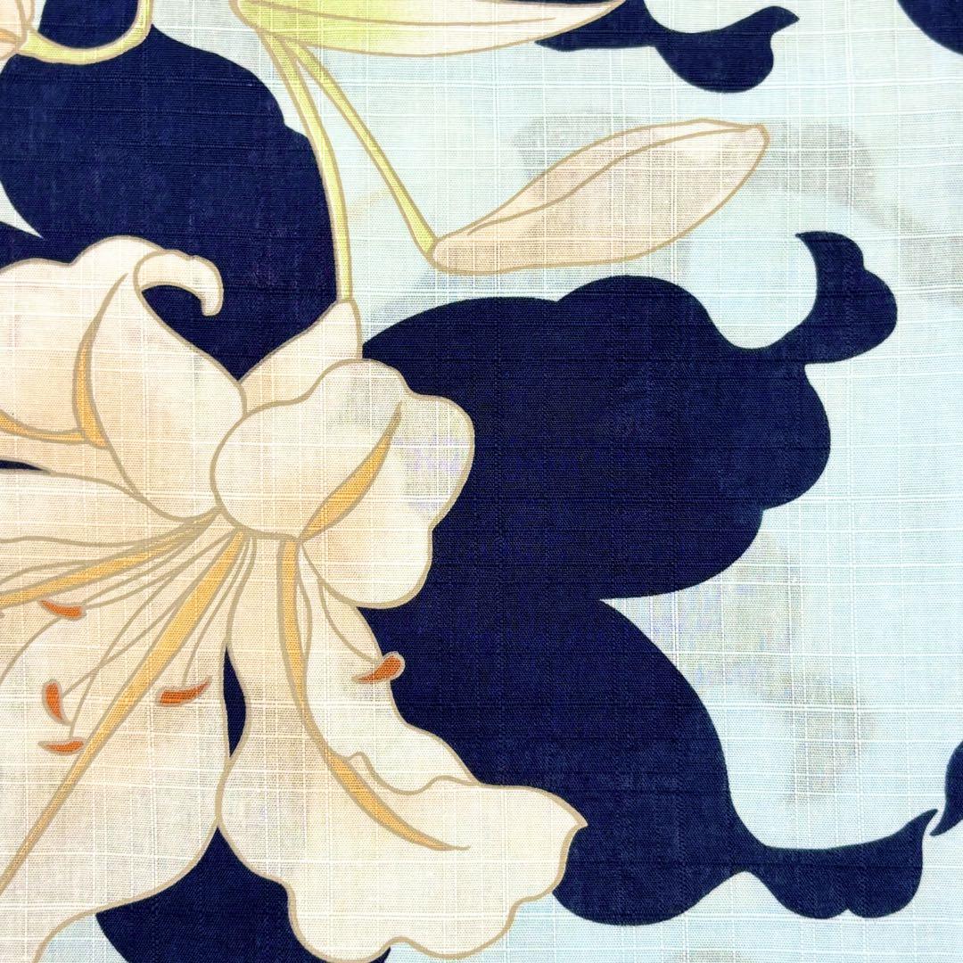 大人のゆかた◇新品！高級浴衣4点セット◎プレタ浴衣・単帯・帯〆・帯留  青陰百合