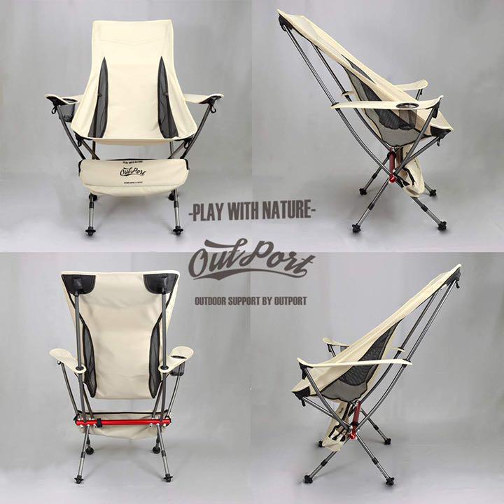 2個セット】Alpen Outdoors ハイバックチェア ベージュ