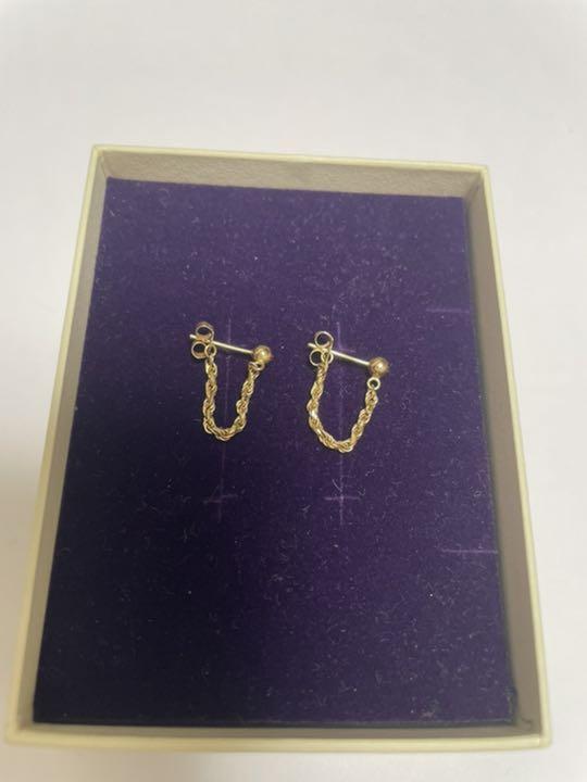 AHKAH フレンチロープピアス 18K