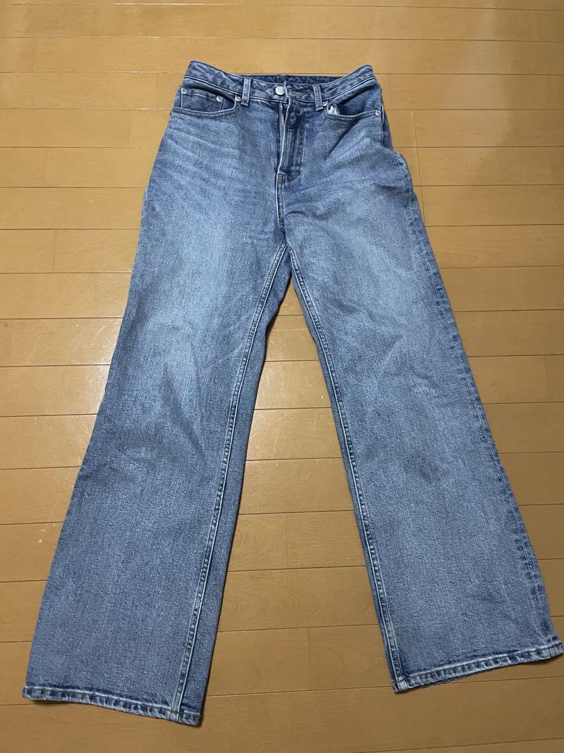 パンツ anuans wide leg denim