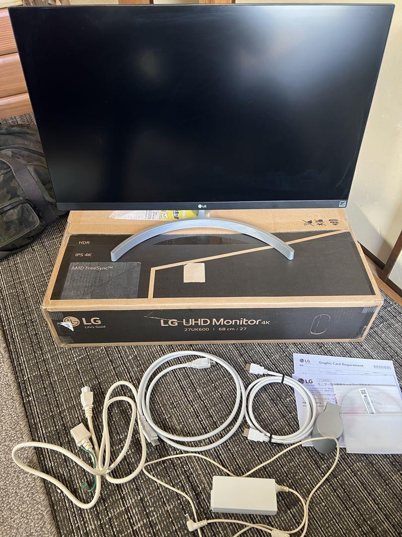 LG UHD 4kモニター 27インチ　27UK600-W
