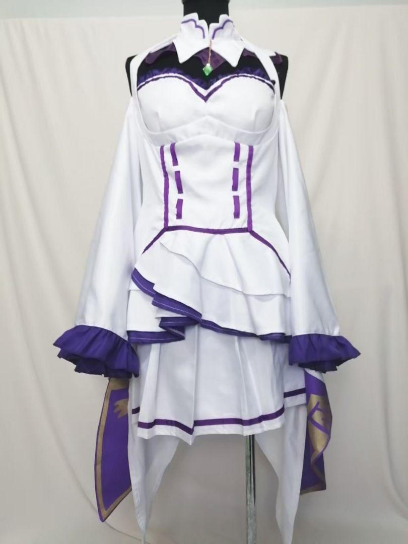 ですウィッ 今だけ限定値下げ エミリア コスプレ 7wC2G-m27292477853 Re:ゼロから始める異世界生活 ・ニーハイ