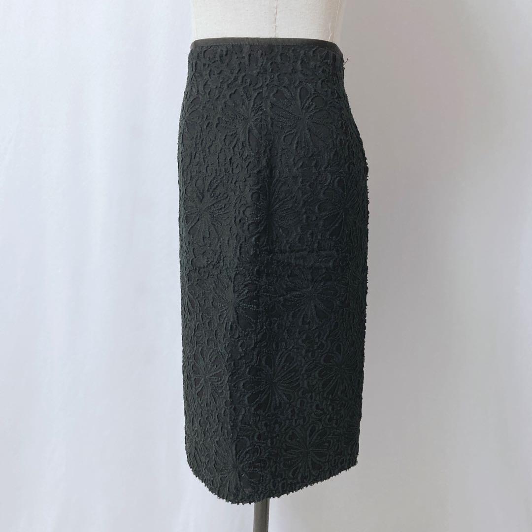 【ナラカミーチェ】NARACAMICIE フラワージャガードタイトスカート 上品