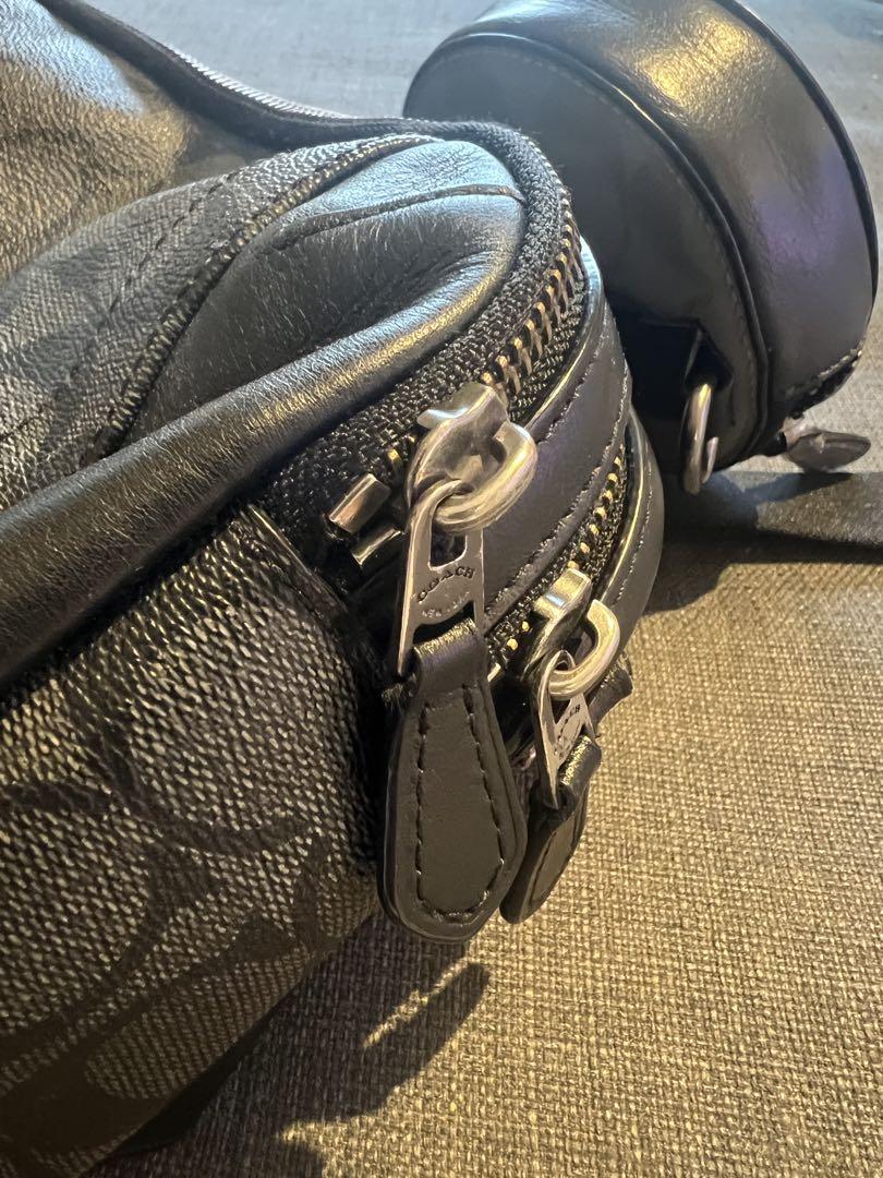 美品⭐︎COACH ブラック ボディバッグ　ウエストポーチ COACH ブラック ボディバッグ・ウエストポーチ バッグ