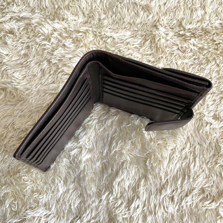 ✨極美品✨ フェンディ ズッカ柄 キャンバス レザー 二つ折り