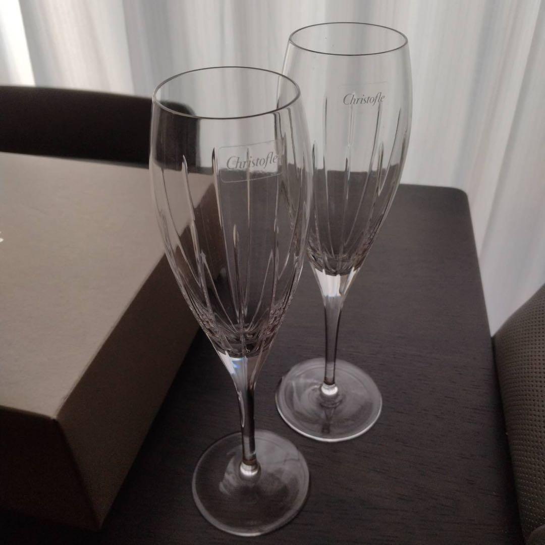 クリストフル Christofle イリアナ シャンパンフルート ワイングラス
