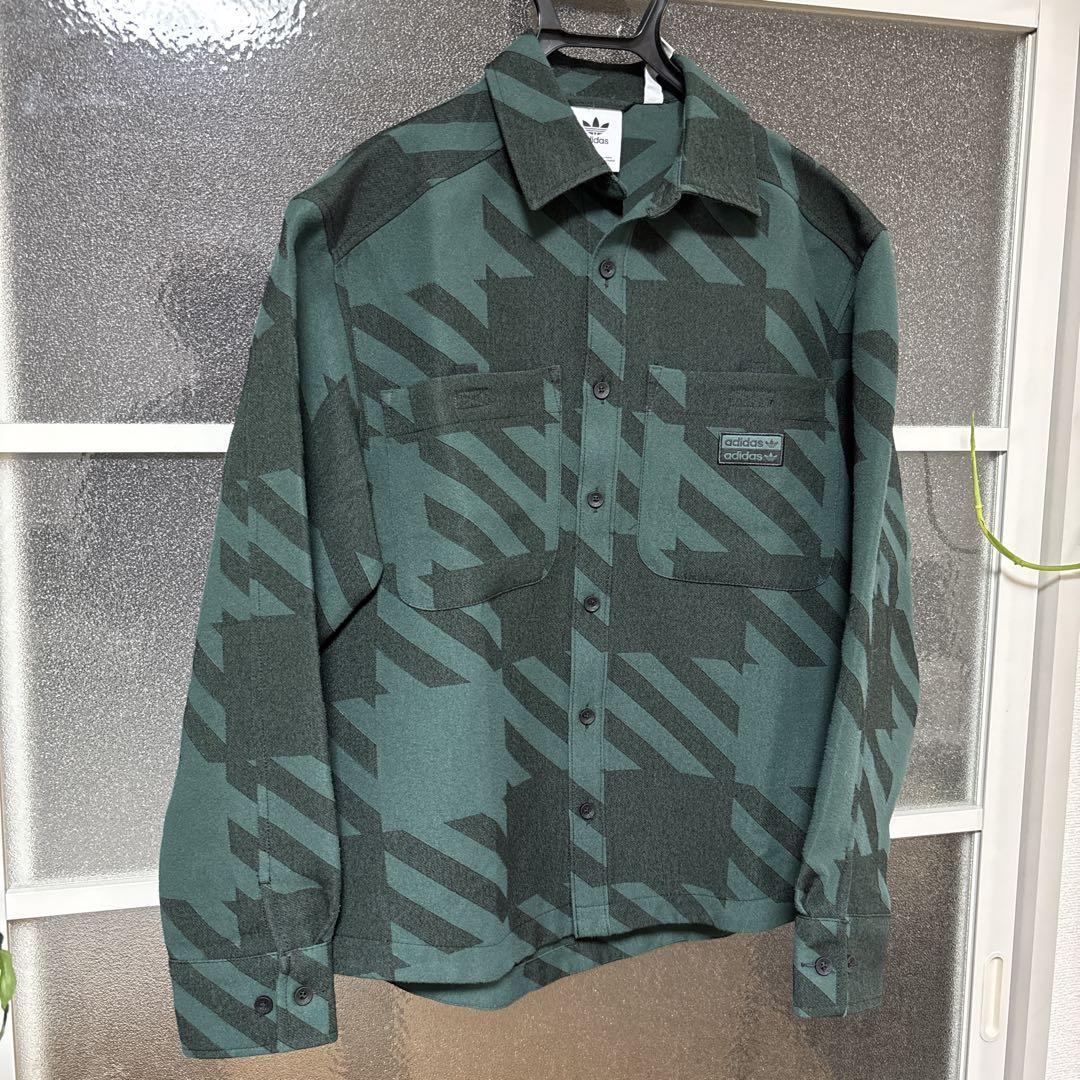 【極美品】 アディダス PAKAIAN 長袖シャツ ワイシャツ ネルシャツ