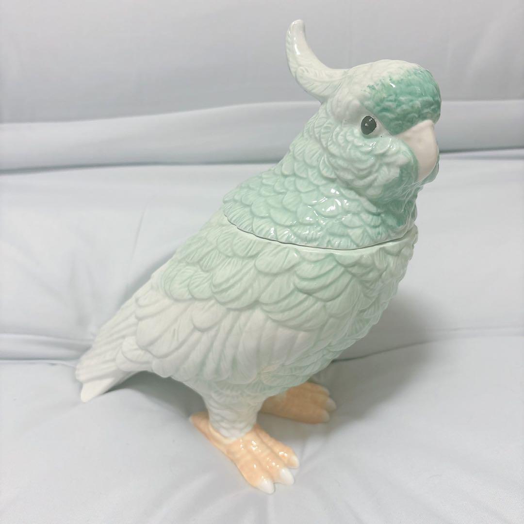 Francfranc バード　オブジェ　グリーン　インコ　鳥