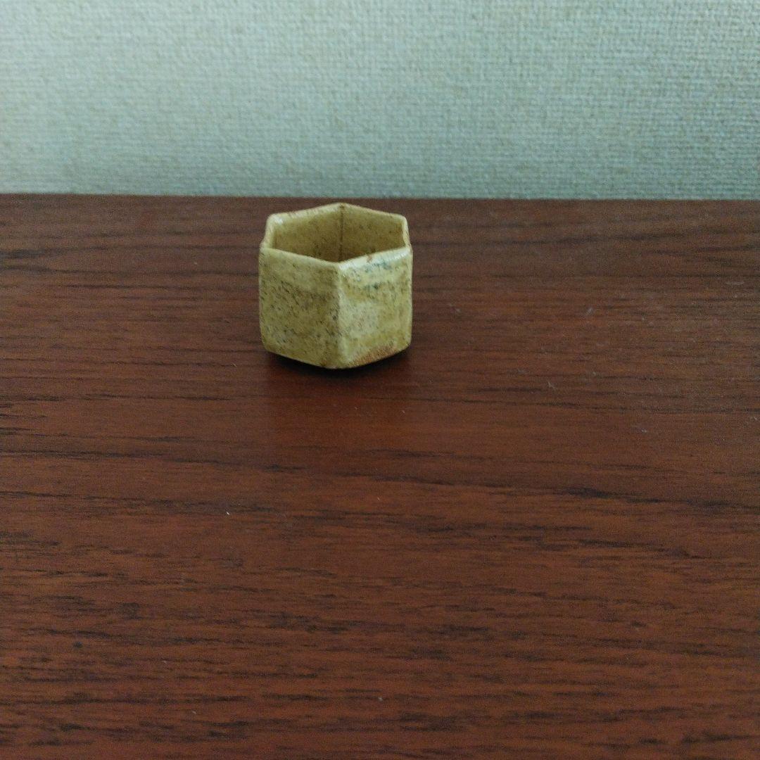 時代　六角盃　(唐津、李朝、丹波、古伊万里)