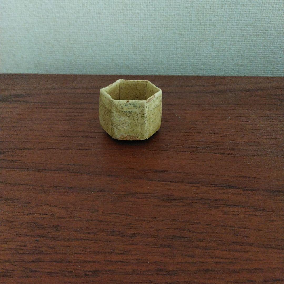 時代　六角盃　(唐津、李朝、丹波、古伊万里)
