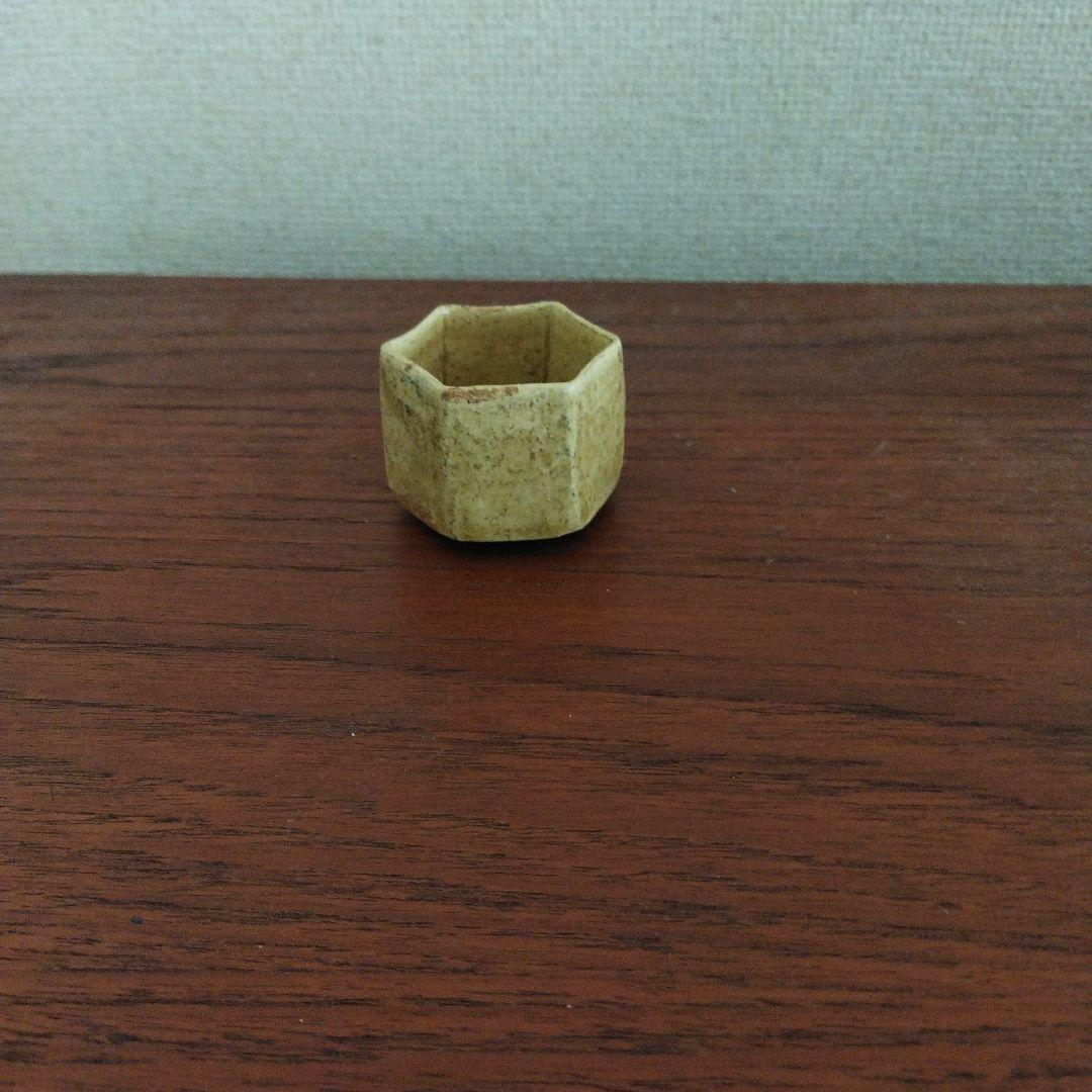 時代　六角盃　(唐津、李朝、丹波、古伊万里)