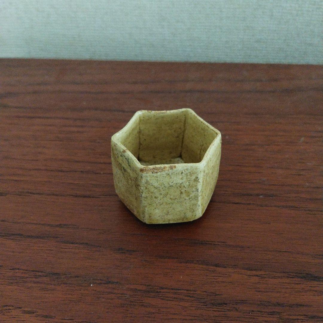 時代　六角盃　(唐津、李朝、丹波、古伊万里)