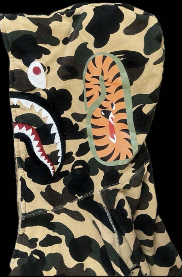 BAPE エイプ シャーク カモ パーカー M 画像2