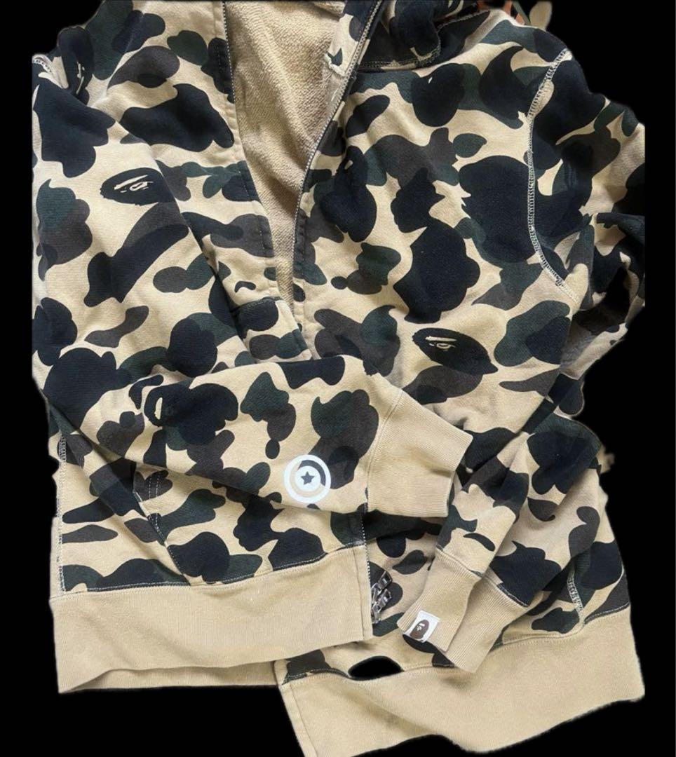 BAPE エイプ シャーク カモ パーカー M 画像3