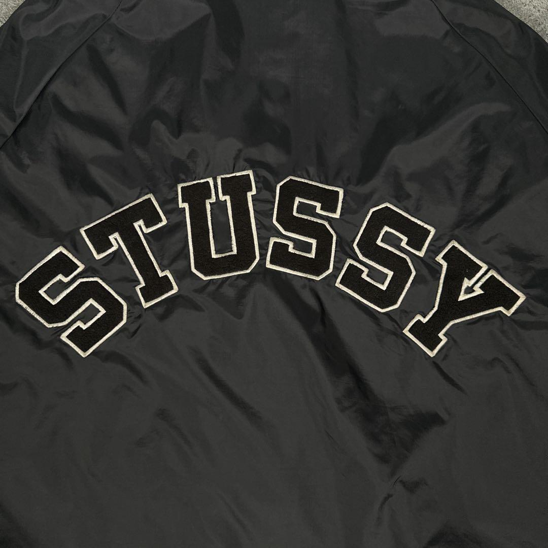 希少　90s oldstussy Burly Gear フード付ウールコートXL 希少 90s oldstussy Burly Gear フード付ウールコートXL