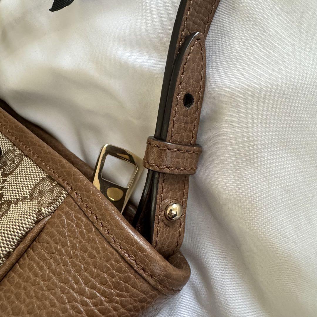 GUCCI グッチ2way GGキャンバス レザー ハンドバッグ