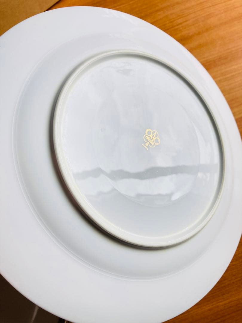 大倉陶園　片葉金蝕　大皿　5枚セット　OKURA　ディナー　オードブル