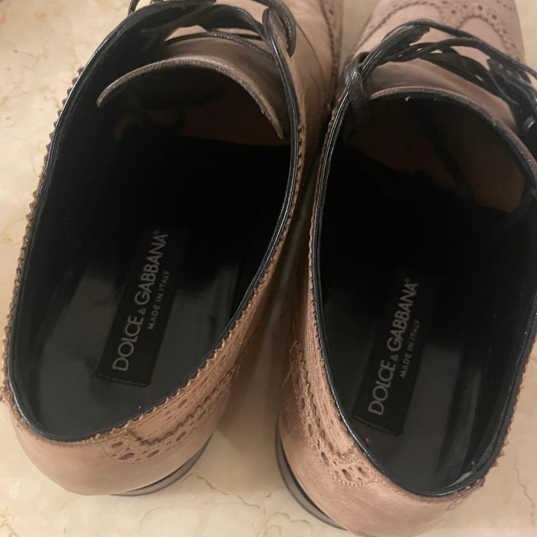 Dolce & Gabbana レザーウィングチップ　革靴　ローファー