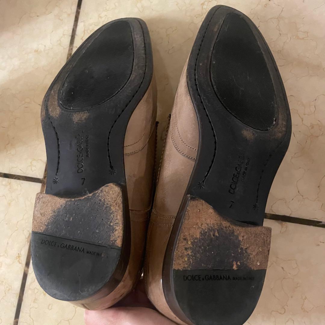 Dolce & Gabbana レザーウィングチップ　革靴　ローファー