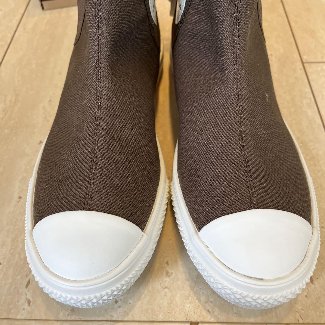 新品CONVERSE サイドゴアブーツハイカットスニーカーブラウン24.0Ω