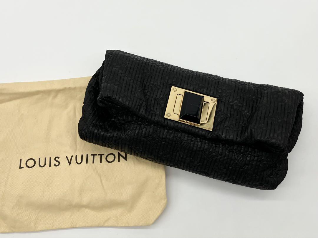LOUIS VUITTON モノグラム モタード クラッチバッグ ブラック