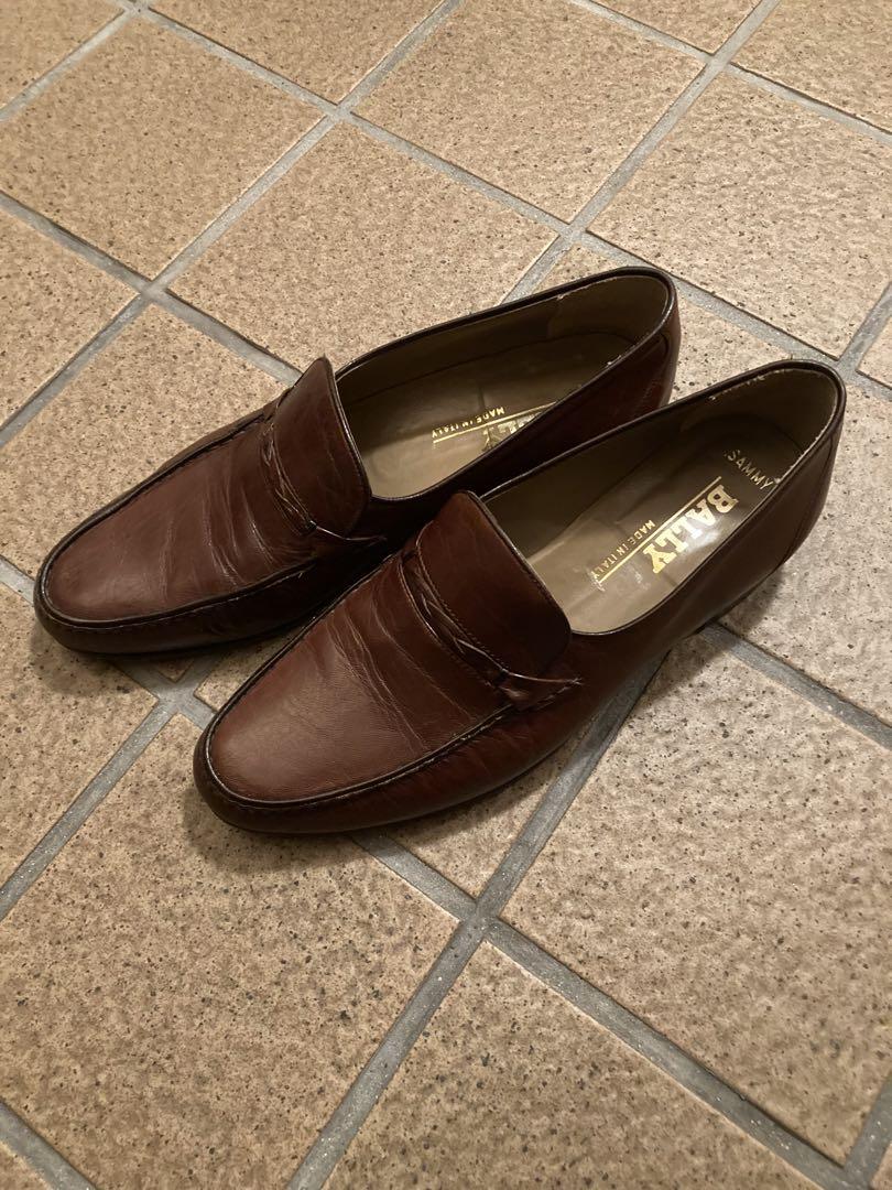 美品 BALLY バリー モカシン 靴 シューズ レザー ブラウン イタリア製 バリー BALLY ブラウンレザー シューズ イタリア製 41 1/2 外