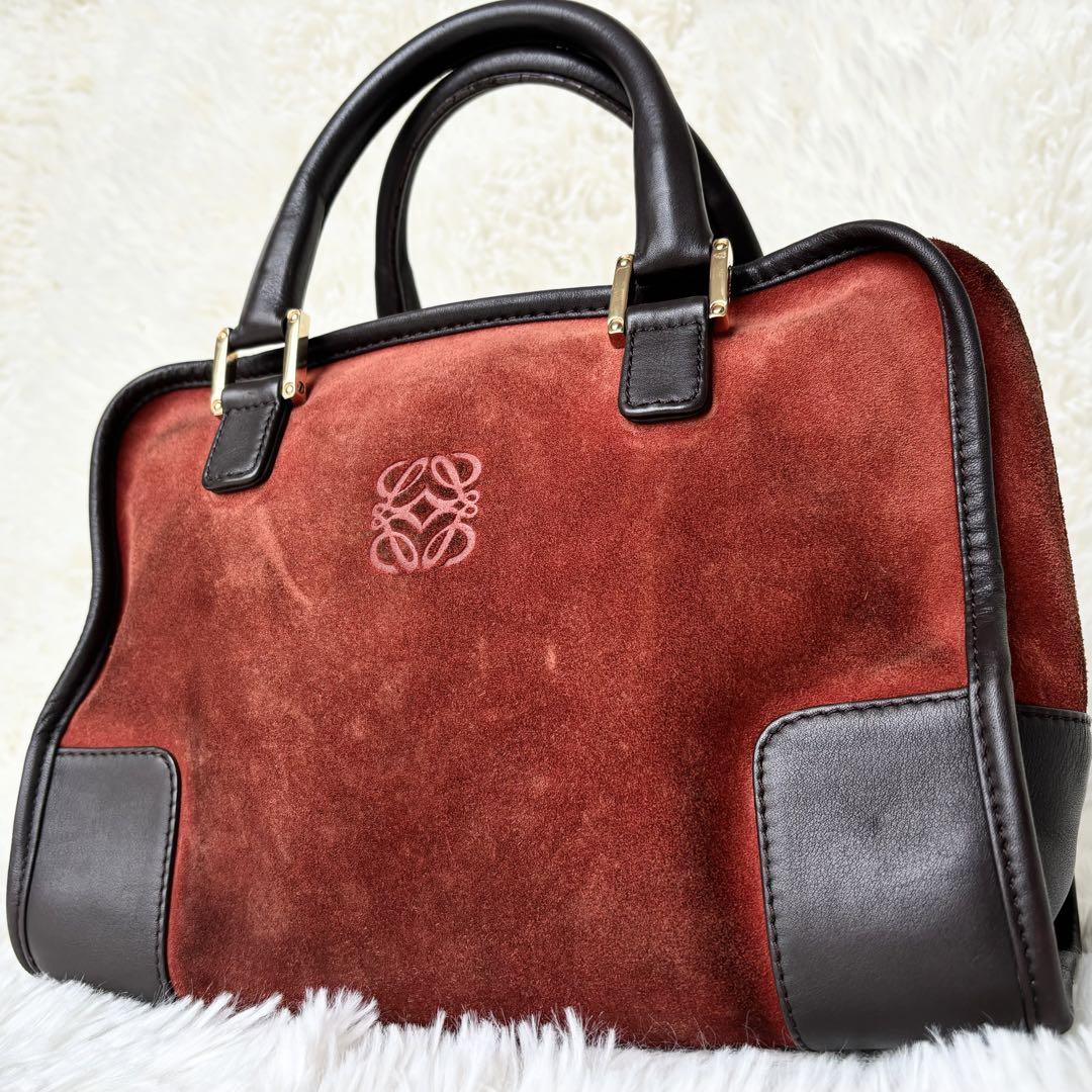 売り切れ必至！ アマソナ28 LOEWEロエベ ハンドバッグ アナグラム ミニボストン バッグ