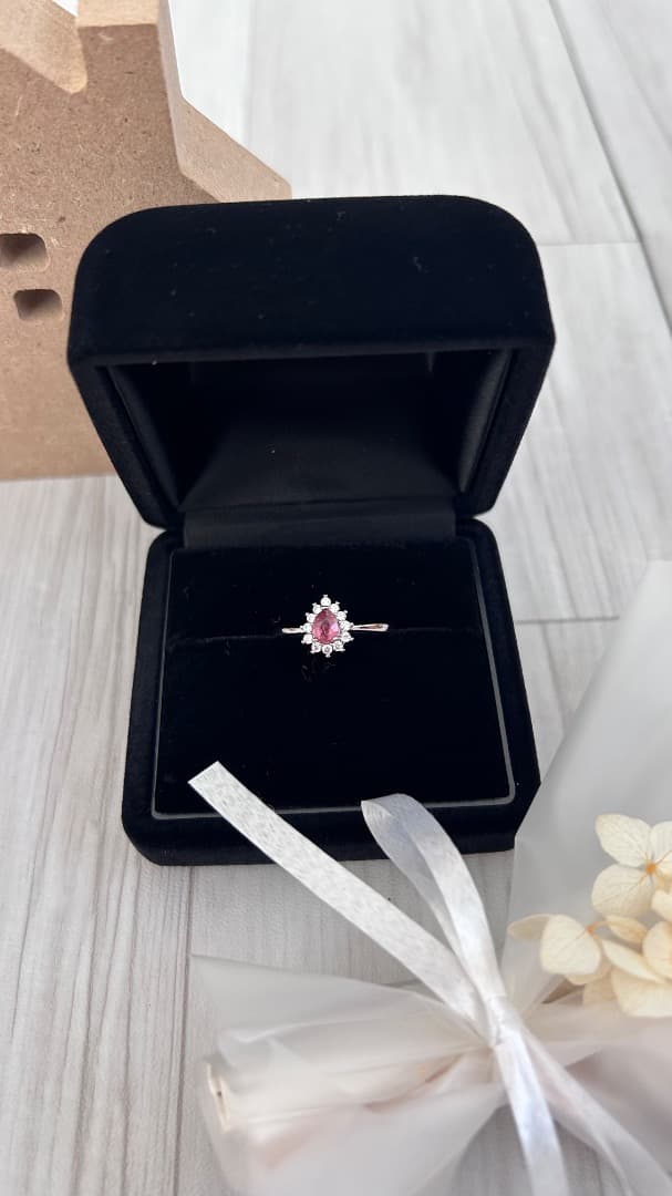 ピンクトルマリンのシルバーリング