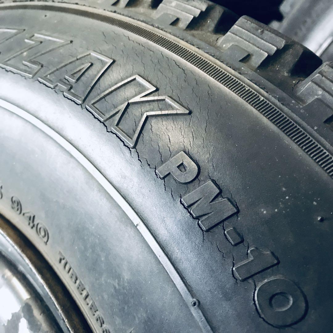 【即納・送料込】三菱JEEP　純正ホイール　スタッドレス付　J55・J53等