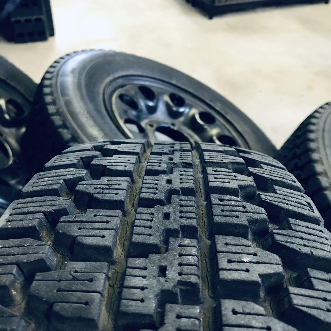 【即納・送料込】三菱JEEP　純正ホイール　スタッドレス付　J55・J53等