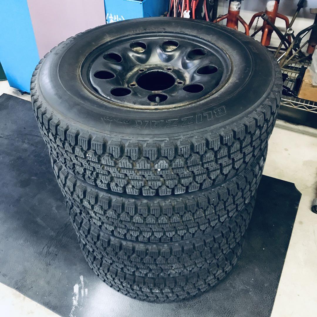 【即納・送料込】三菱JEEP　純正ホイール　スタッドレス付　J55・J53等