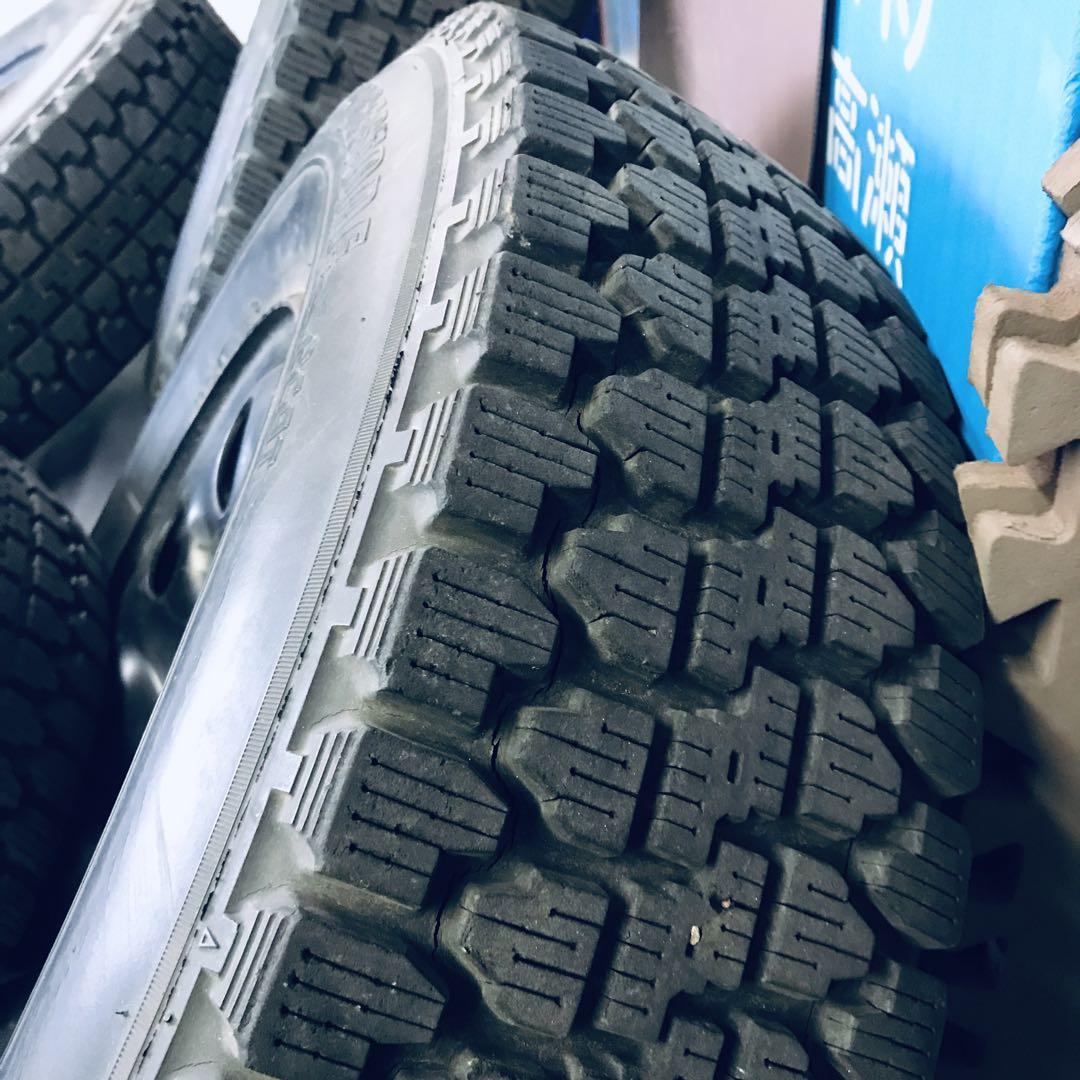 【即納・送料込】三菱JEEP　純正ホイール　スタッドレス付　J55・J53等