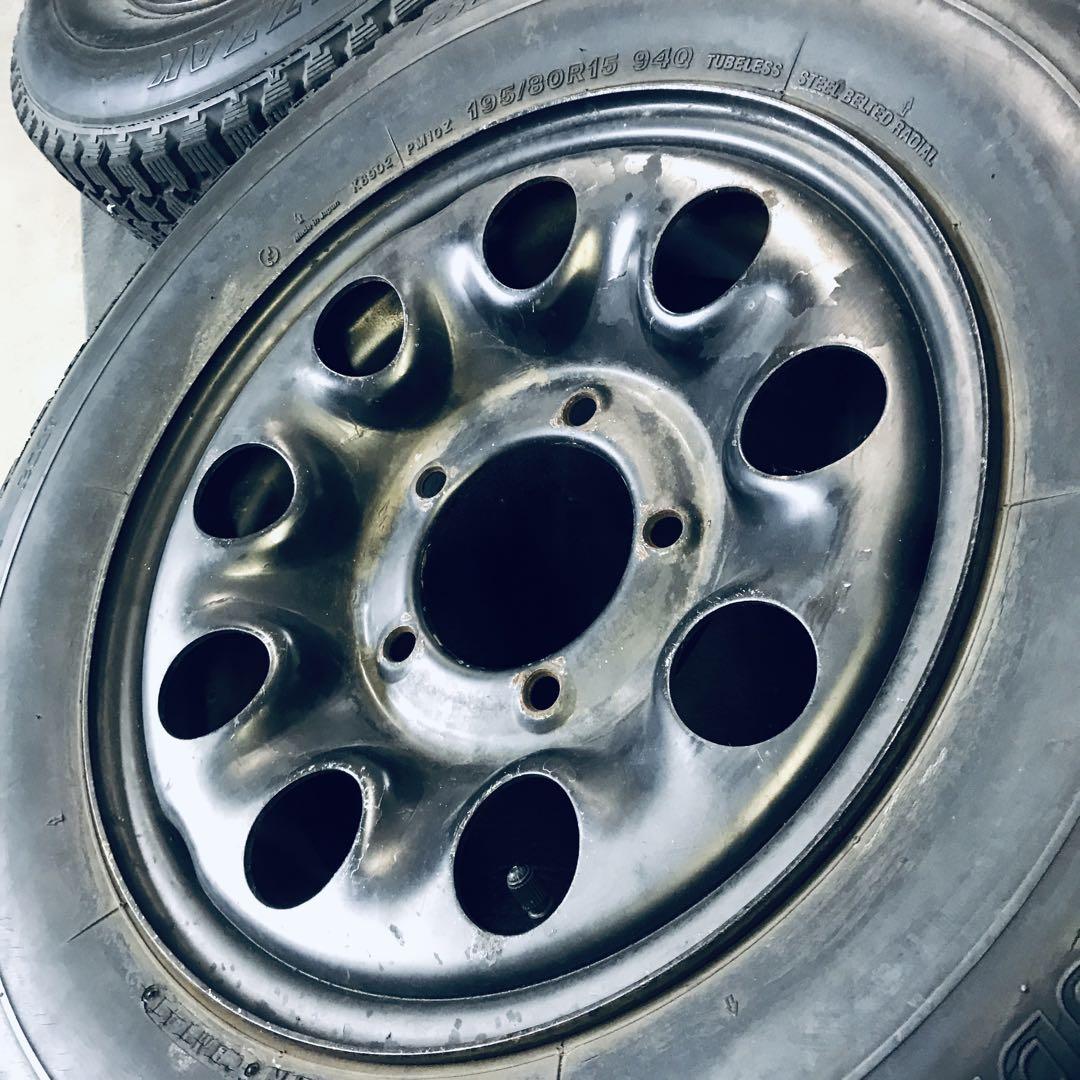 【即納・送料込】三菱JEEP　純正ホイール　スタッドレス付　J55・J53等