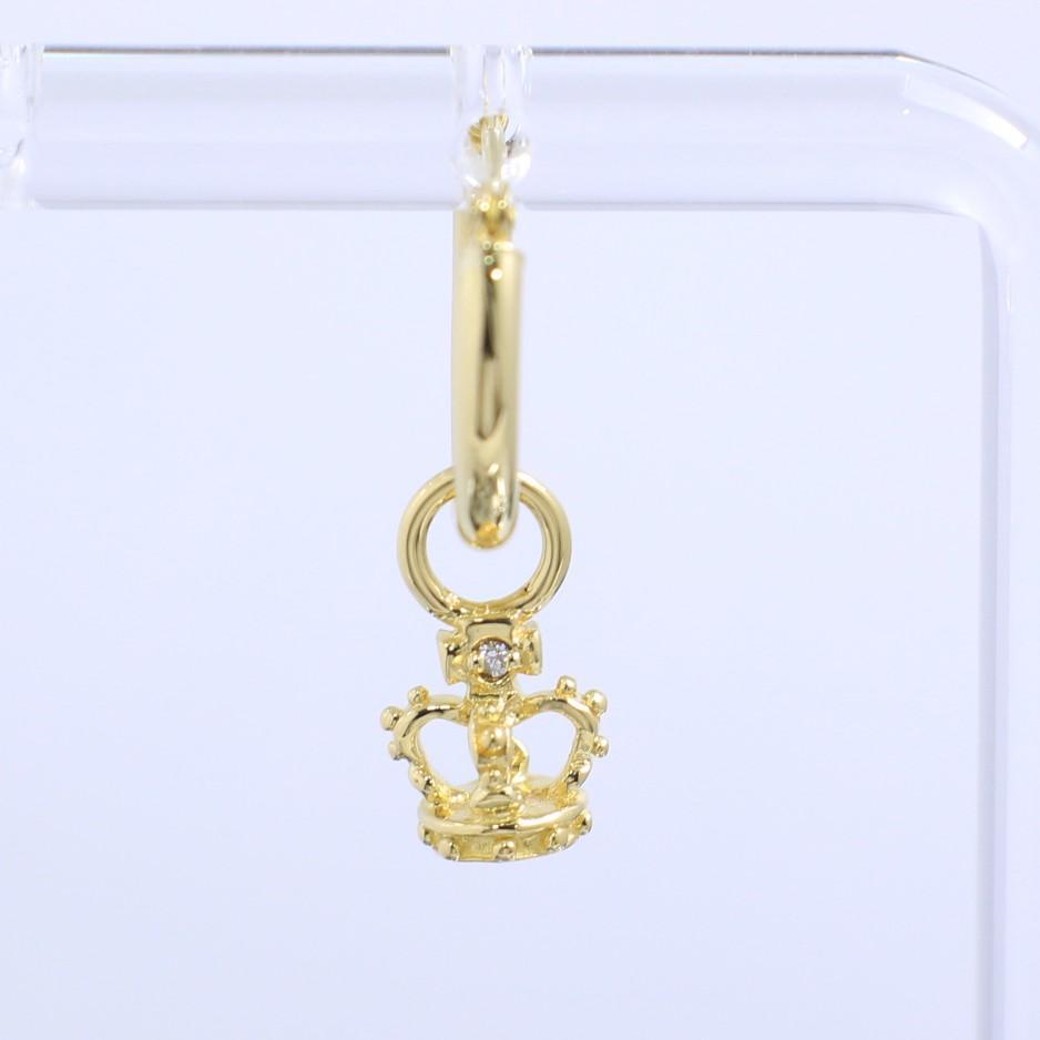 Justin Davis ジャスティンデイビス K18 TINY CROWN EARRING