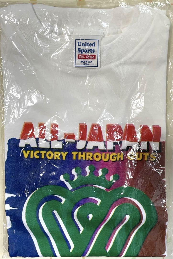 【未開封】全日本女子プロレス　ロゴTシャツ　Mサイズ　ビンテージ