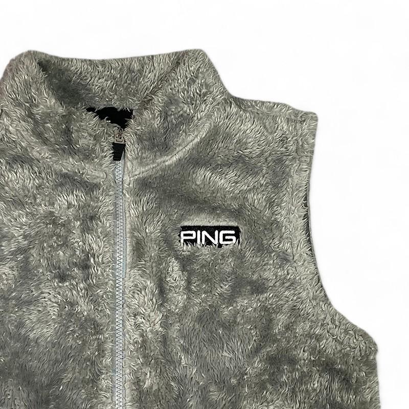 PING ピン ボアフリースベスト グレー系 S レディース ゴルフ
