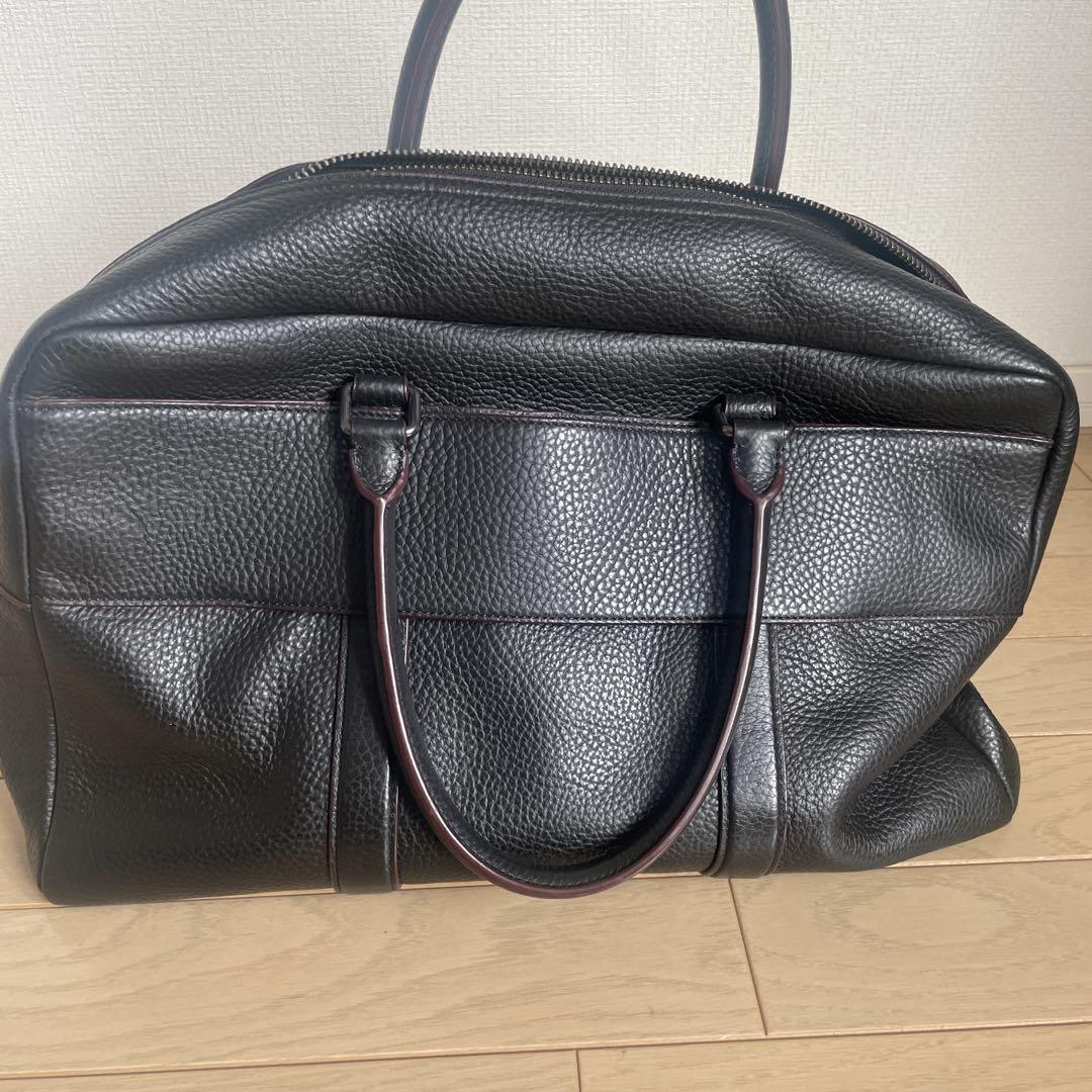コーチ黒 レザーボストンバッグ