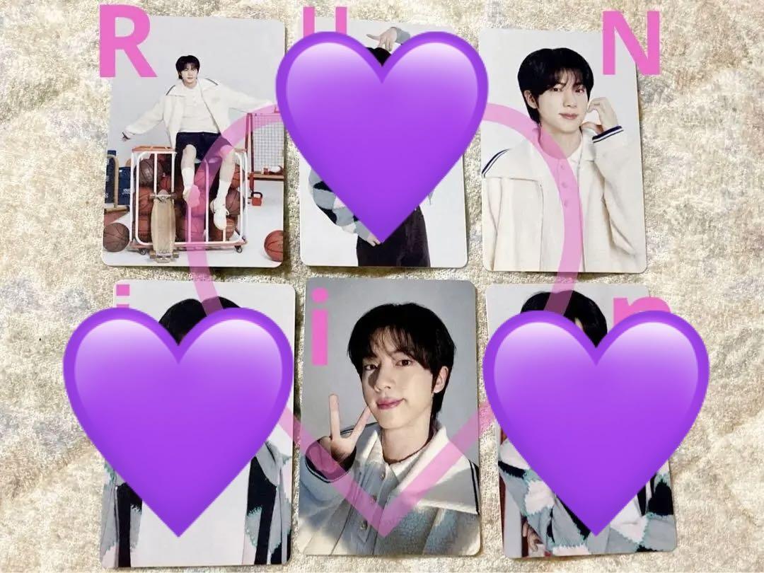 BTS ジン トレカ #RUN SEOK JIN JAPAN フォトカード6枚 - メルカリ